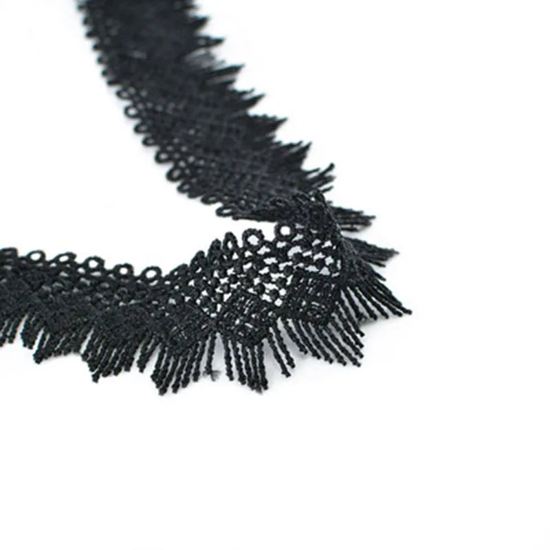 Fashion New Lace Collar Black White Necklace Female Clavicle Choker Girls Birthday Party Neck Decor Short Necklace