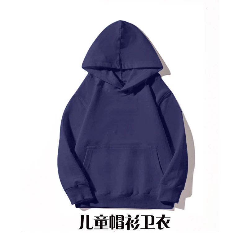 Hoodie Sweatshirts for Boys Clothing Autumn White Casual Sport Long Sleeve Girls Jackets Children's Clothes Teen 6 8 10 12 Years