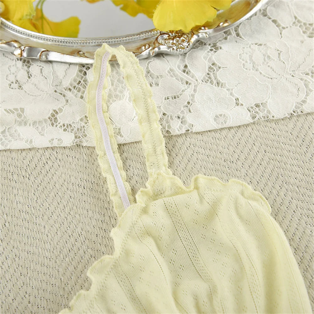 Fashion Female Sleepwear Set Spaghetti Strap Pajamas Crop Top Nightie Tank Tops Pyjamas Shorts Casual Nightgowns Suit