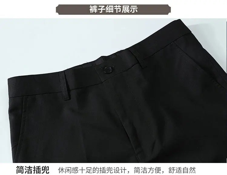 Suit (Blazer+Vest+Pants) Men Fashionable Business Formal Wear Trendy Professional Wedding Best Man Korean-style High Formal Suit