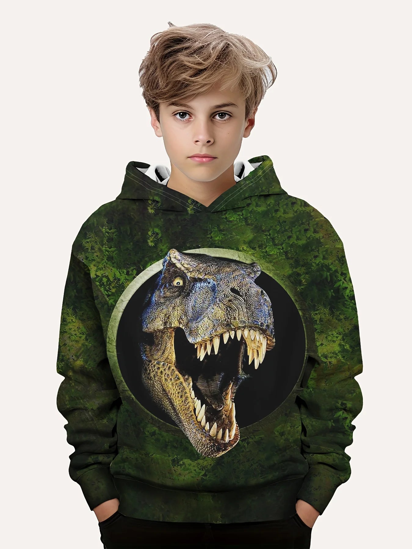 Hoodies Animal Dinosaur Pattern 3D Print Sweatshirts Boys Girls Harajuku Hooded Sweatshirt kids Fashion Coat Children Tracksuits