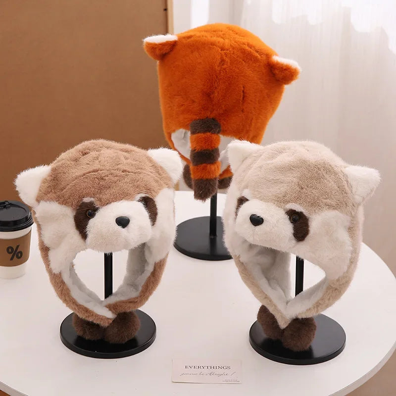 Pyjama de dessin animé pour femme, vêtements de nuit, robe de nuit, cosplay animal, robes épaisses, chaud, maison, hiver, raton