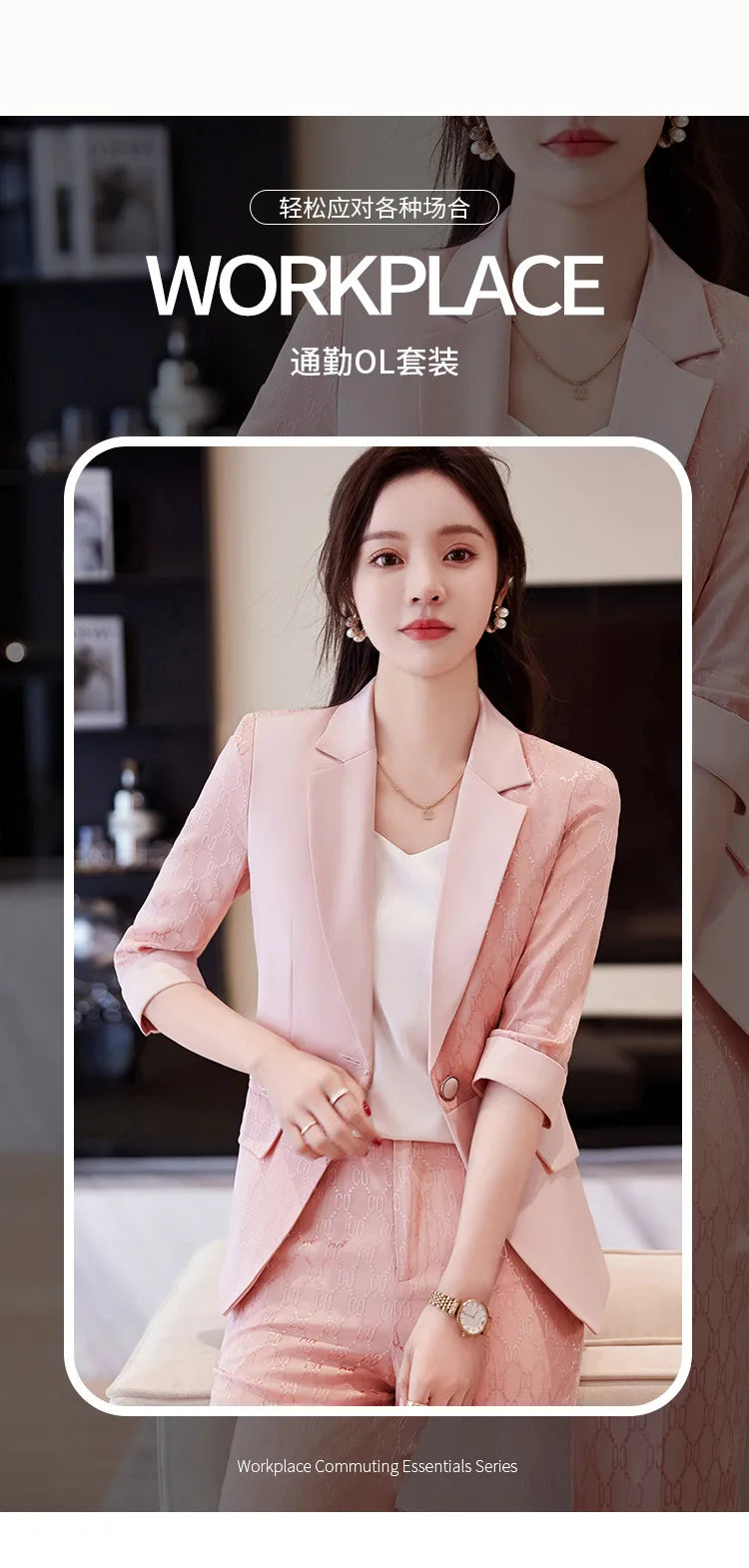 Formal Uniform Designs Pantsuits for Women OL Styles Business Work Wear Blazers Office Ladies Spring Summer Trouers Set