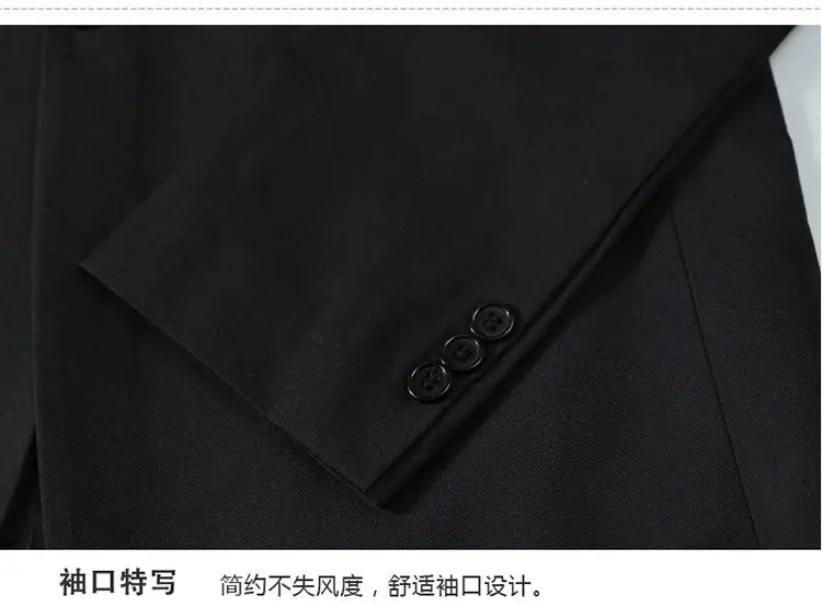 Suit (Blazer+Vest+Pants) Men Fashionable Business Formal Wear Trendy Professional Wedding Best Man Korean-style High Formal Suit