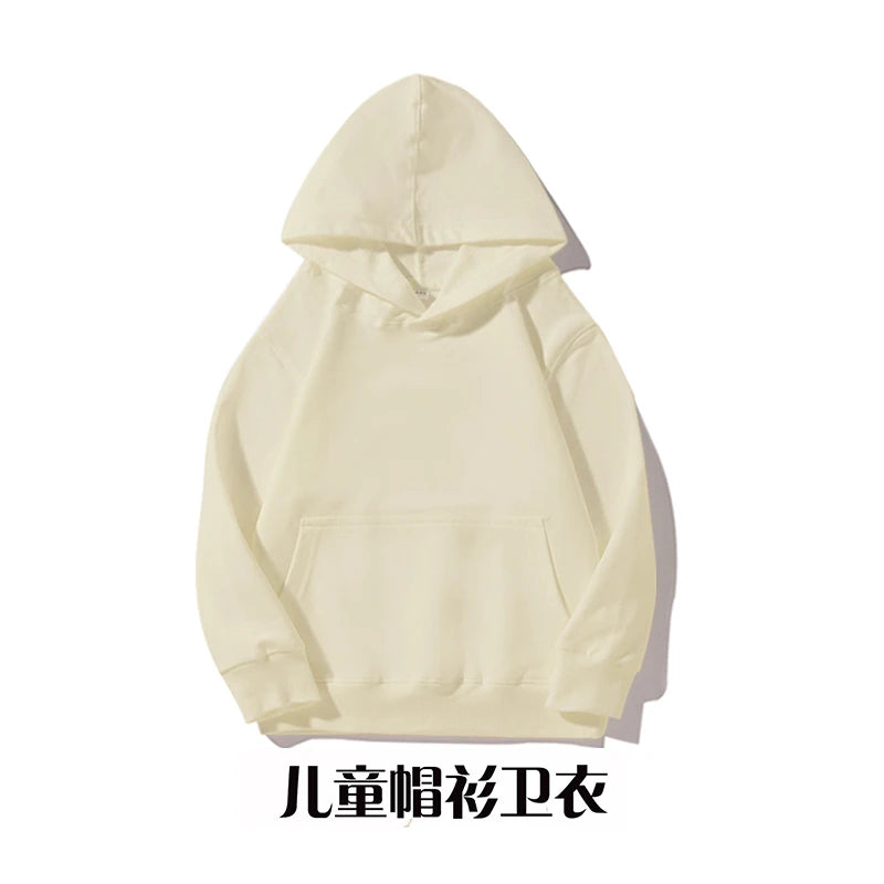 Hoodie Sweatshirts for Boys Clothing Autumn White Casual Sport Long Sleeve Girls Jackets Children's Clothes Teen 6 8 10 12 Years