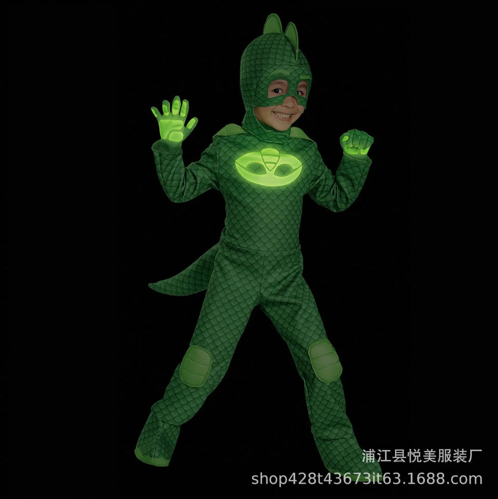 Masked Man Pajamas Llittle Hero COSPLAY Costume Children's Performance Costumes Cat Boy role playing children clothing