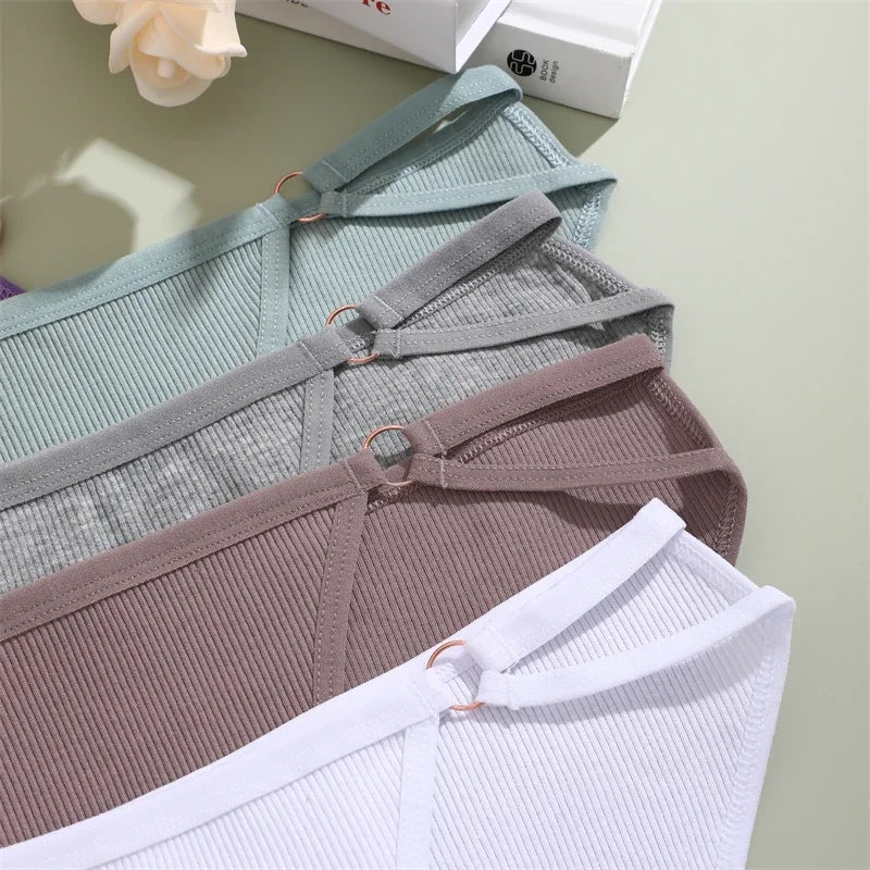 3PCS Women's Panties Sexy Breathable Underwear Comfortable Lingerie Cotton Striped Briefs Fashion Cozy Underpants Sale