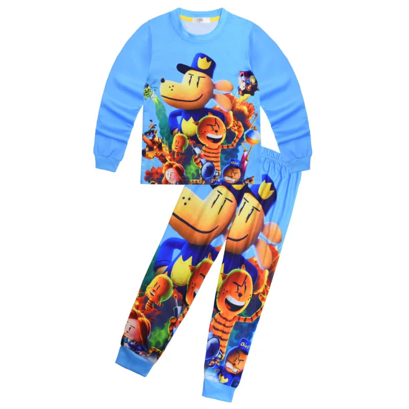 Anime Dog Man Children's Pajamas Kids Dogman Cosplay Sleepwear Baby Girls Homewear Toddler Boys Nightwear Pajamas Girls Pyjamas