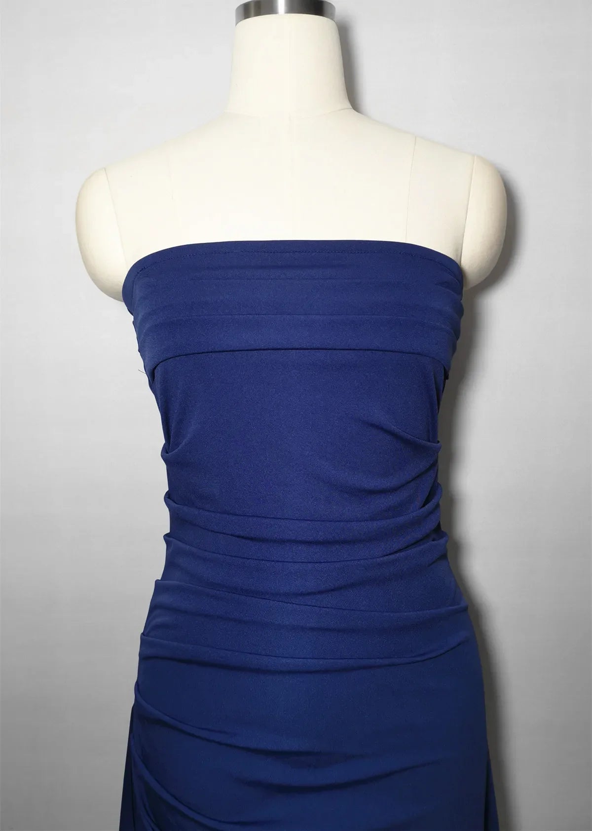 Strapless Backless High Split Maxi Dress For Women Black Off-shoulder Sleeveless Bodycon Club Party Long Dress Clothes