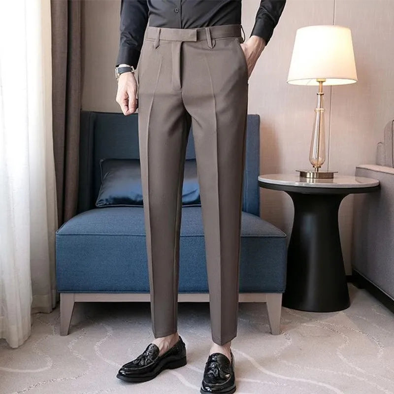 High-end Suit Pants Small Feet Formal Wear Drooping Business Flu Handsome