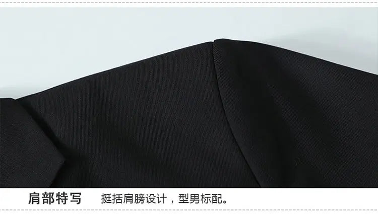 Suit (Blazer+Vest+Pants) Men Fashionable Business Formal Wear Trendy Professional Wedding Best Man Korean-style High Formal Suit