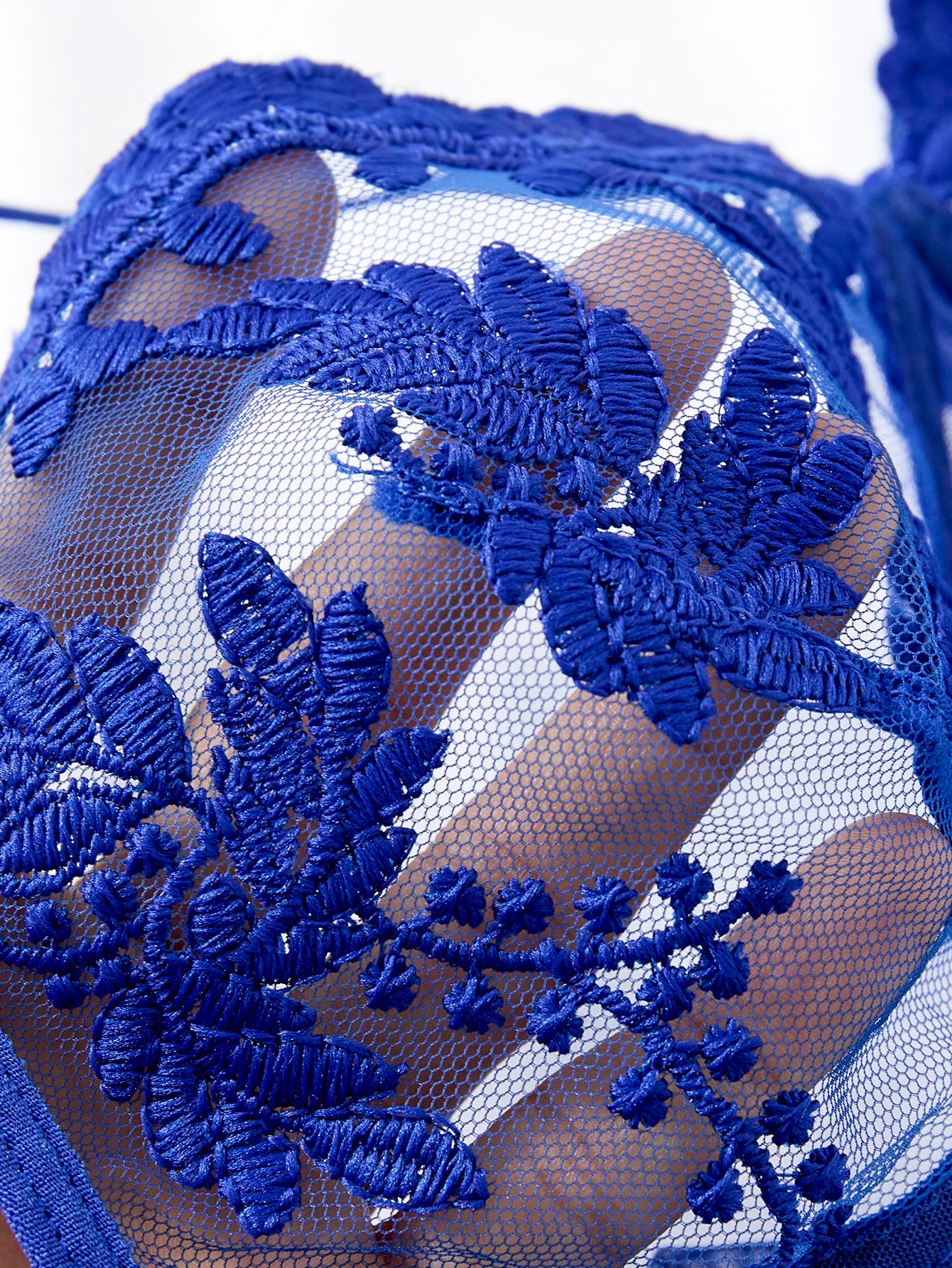 Ladies' wine red countryside style wheat ear embroidery semi transparent nightgown, elegant and comfortable, bow design ZA825066