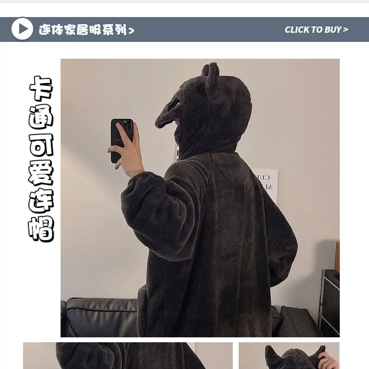 DC Cartoon Anime Batman Pajamas for Men and Women, Autumn and Winter Fashion, Creative and Stylish Casual Homewear Jumpsuit