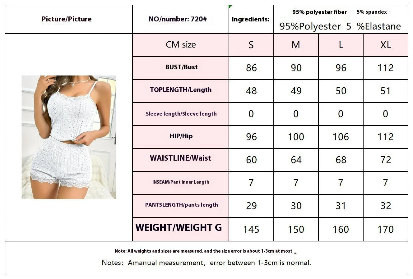 Women's Homewear Set Sexy Lace Lace Suspenders Wavy Edge Shorts Two-Piece Set Slim Breathable Pajamas Pajama Pants Set Female