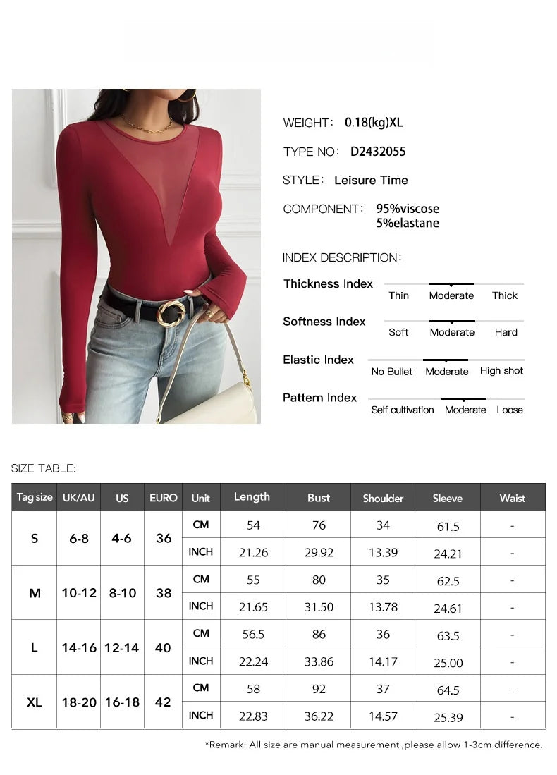 Sexy Deep V Long Sve T-irt Women's Autumn Winter Knitted Patchwork Slim Fit Y2K Crop Top Thiened European Sle