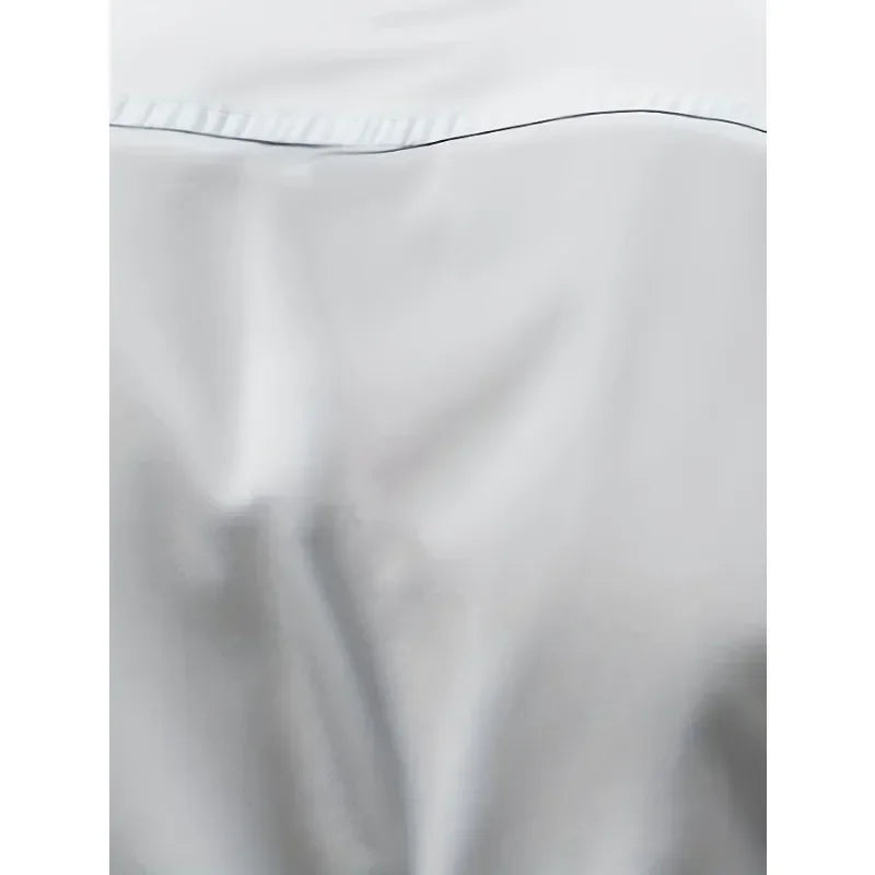 2025 Men's Shirt Brand New Solid Color Long Sleeve Smart Casual Four Season Elastic Male Business Shirts