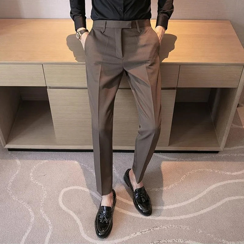 High-end Suit Pants Small Feet Formal Wear Drooping Business Flu Handsome