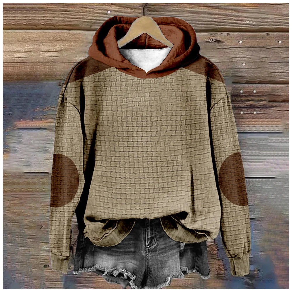 Hoodies Sweatshirts Seabed tentacles Printed Crewneck Casual Plum Blossom Outdoors Sports Harajuku Streetwear Women Clothing