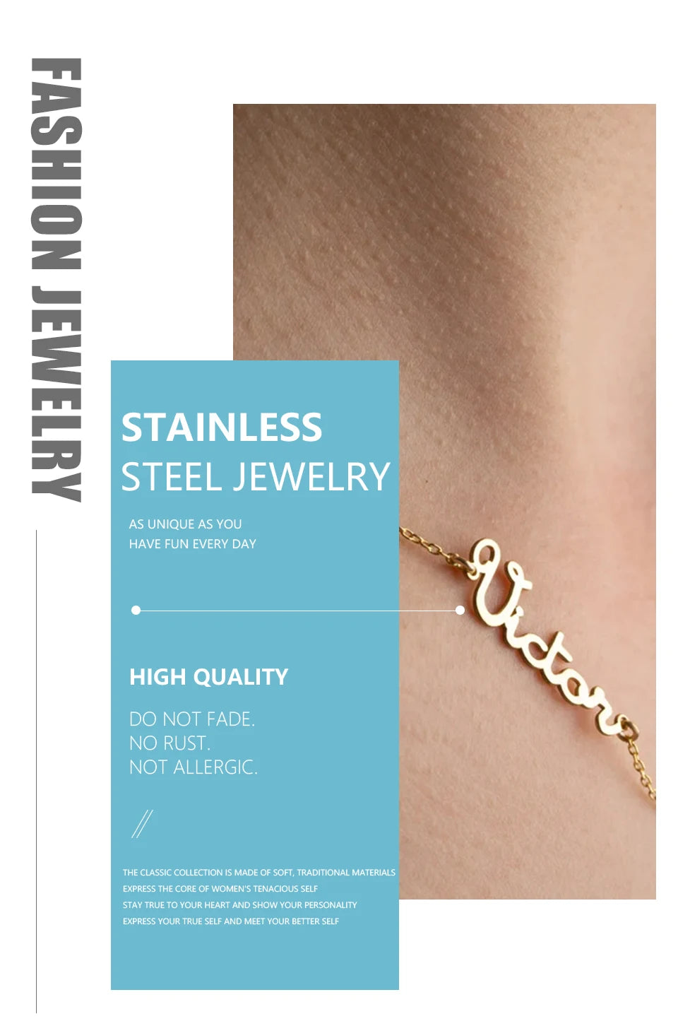 Lemegeton Customized Name Necklace Custom Multiple Name Pendant Stainless Steel Jewelry for Women Girl Personalized Family Gifts