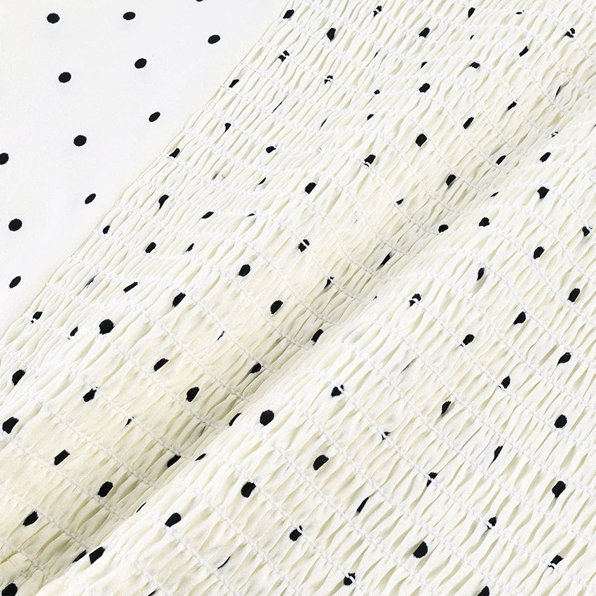 Linad Sexy Backless Polka Dot Tank Top Elegant Satin Spaghetti Strap Lace Camis Street Chic Sleeveless Vest Female 2025 Summer