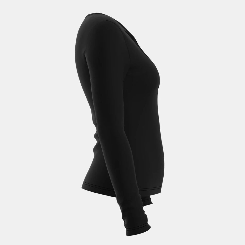 Women'S T-Shirts Autumn Fitting Slim Black See-Through Long Sleeve Round-Neck Fashion Sexy T-Shirts