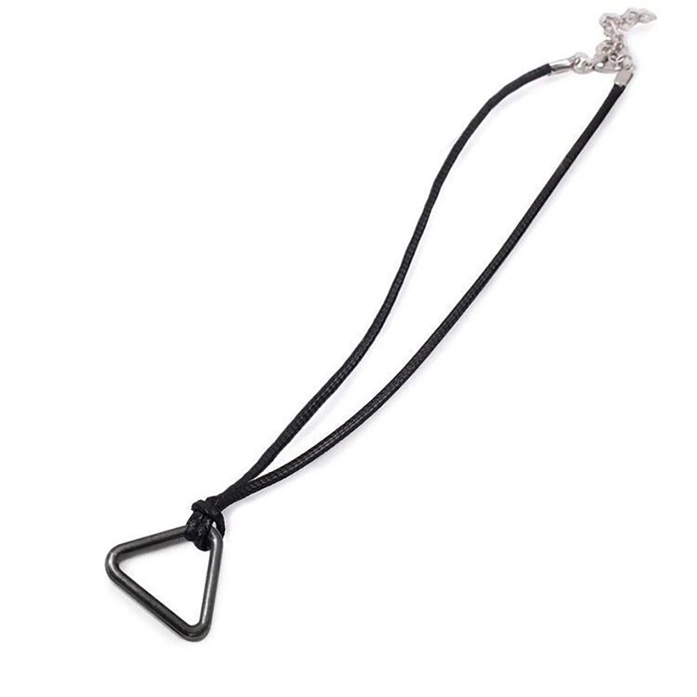 Fashion Anime Necklace Chainsaw Man Pendant Cosplay Jewelry  Accessory Triangular Pull Ring Choker Man Necklace