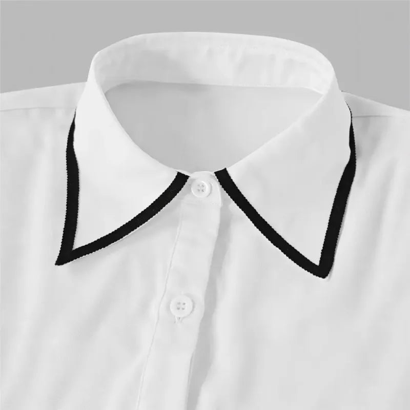 Women's Shirt Formal Bow Tie Long-sleeved Office Lady Shirt Women Fashionable Solid Color Autumn Shirt Blouses White Tops