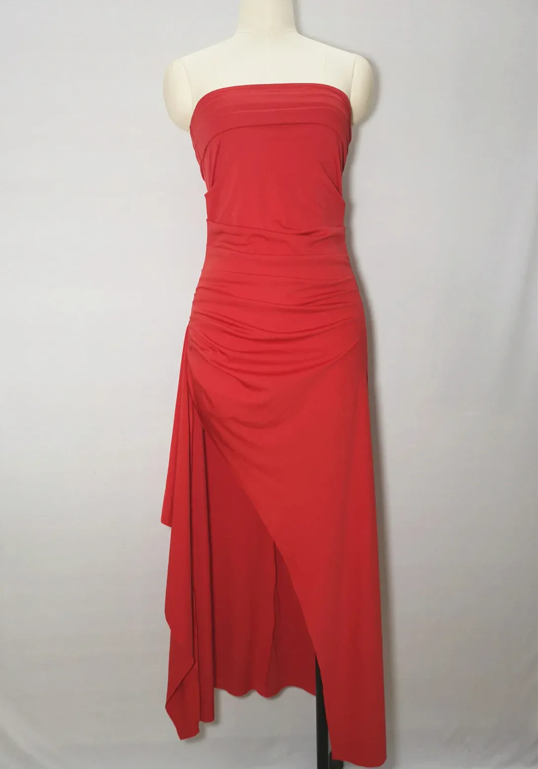 Strapless Backless High Split Maxi Dress For Women Black Off-shoulder Sleeveless Bodycon Club Party Long Dress Clothes