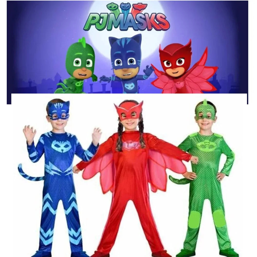 Masked Man Pajamas Llittle Hero COSPLAY Costume Children's Performance Costumes Cat Boy role playing children clothing