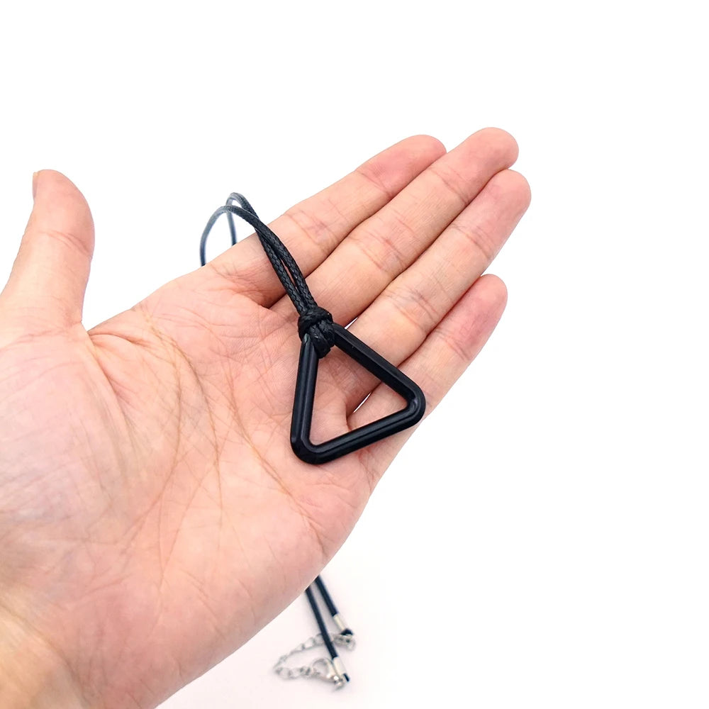 Fashion Anime Necklace Chainsaw Man Pendant Cosplay Jewelry  Accessory Triangular Pull Ring Choker Man Necklace