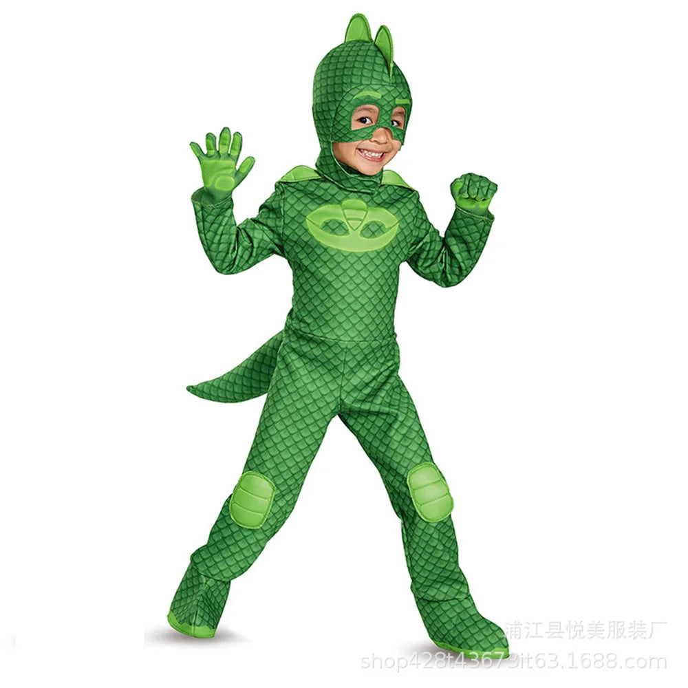 Masked Man Pajamas Llittle Hero COSPLAY Costume Children's Performance Costumes Cat Boy role playing children clothing