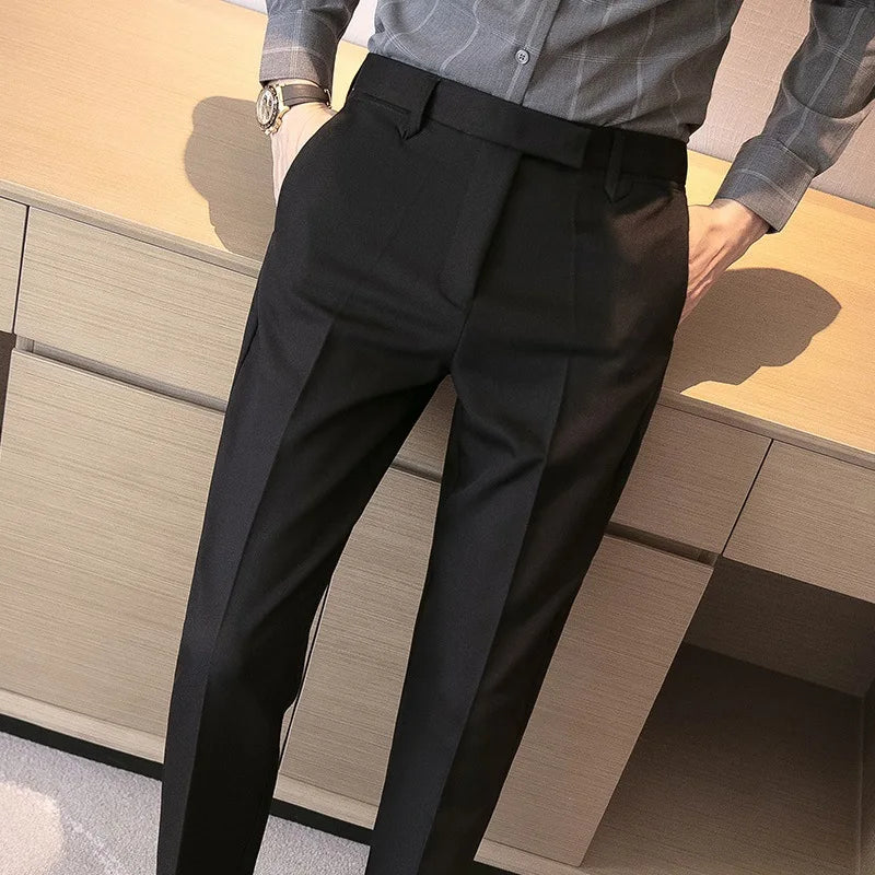 High-end Suit Pants Small Feet Formal Wear Drooping Business Flu Handsome