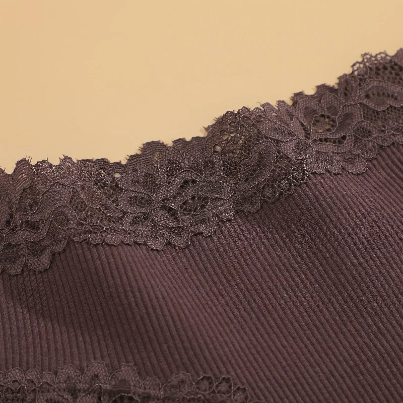 6PCS/Set Sexy Lace Cotton Panties Women Brazilian Panties Ladies Sexy Low Waist Elastic T-Back Bikini Solid Soft Lingerie S-XL