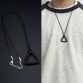 Fashion Anime Necklace Chainsaw Man Pendant Cosplay Jewelry  Accessory Triangular Pull Ring Choker Man Necklace