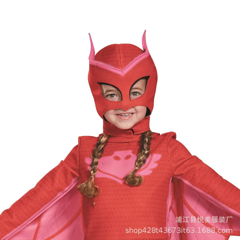 Masked Man Pajamas Llittle Hero COSPLAY Costume Children's Performance Costumes Cat Boy role playing children clothing