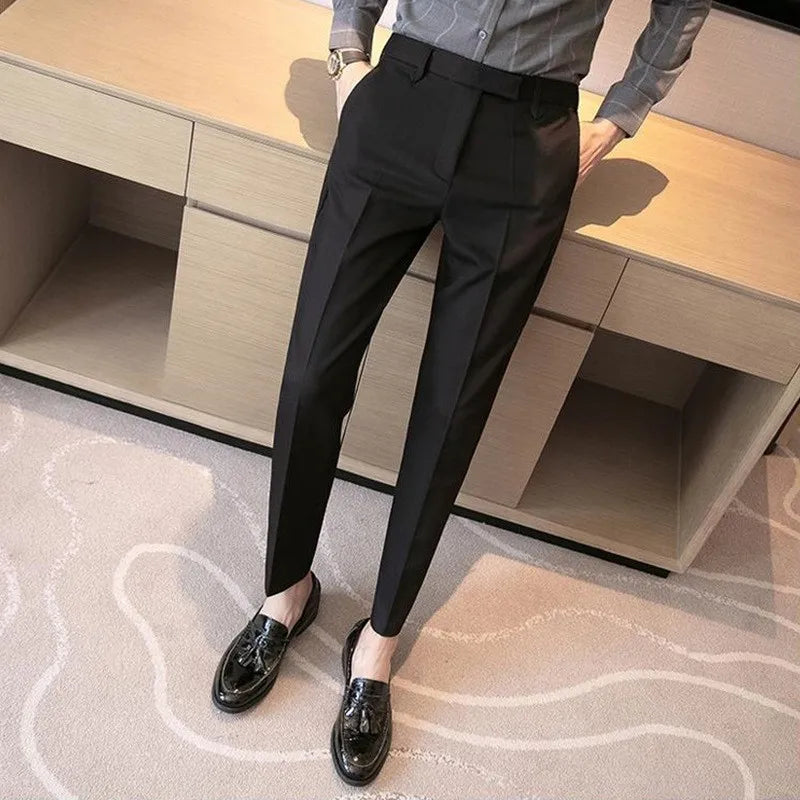 High-end Suit Pants Small Feet Formal Wear Drooping Business Flu Handsome