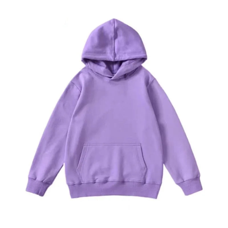 Hoodie Sweatshirts for Boys Clothing Autumn White Casual Sport Long Sleeve Girls Jackets Children's Clothes Teen 6 8 10 12 Years