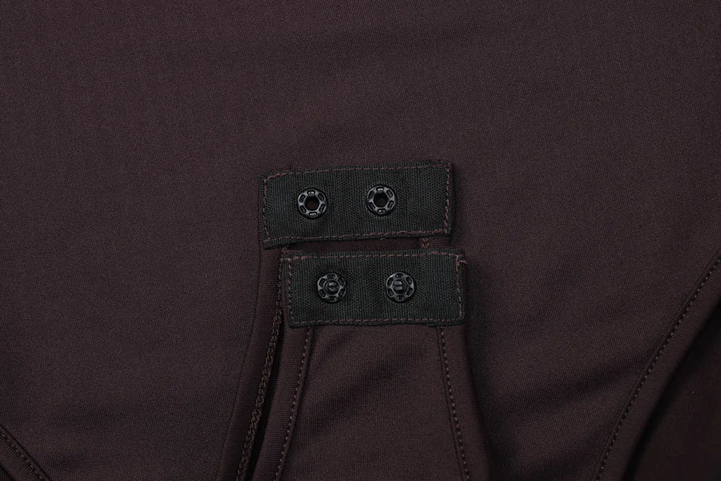 Dulzura O-Neck Long Sleeve Shirring Slim Bodysuit Women'S Solid Casual Versatile Romper Party Club Street Autumn Winter Clothes