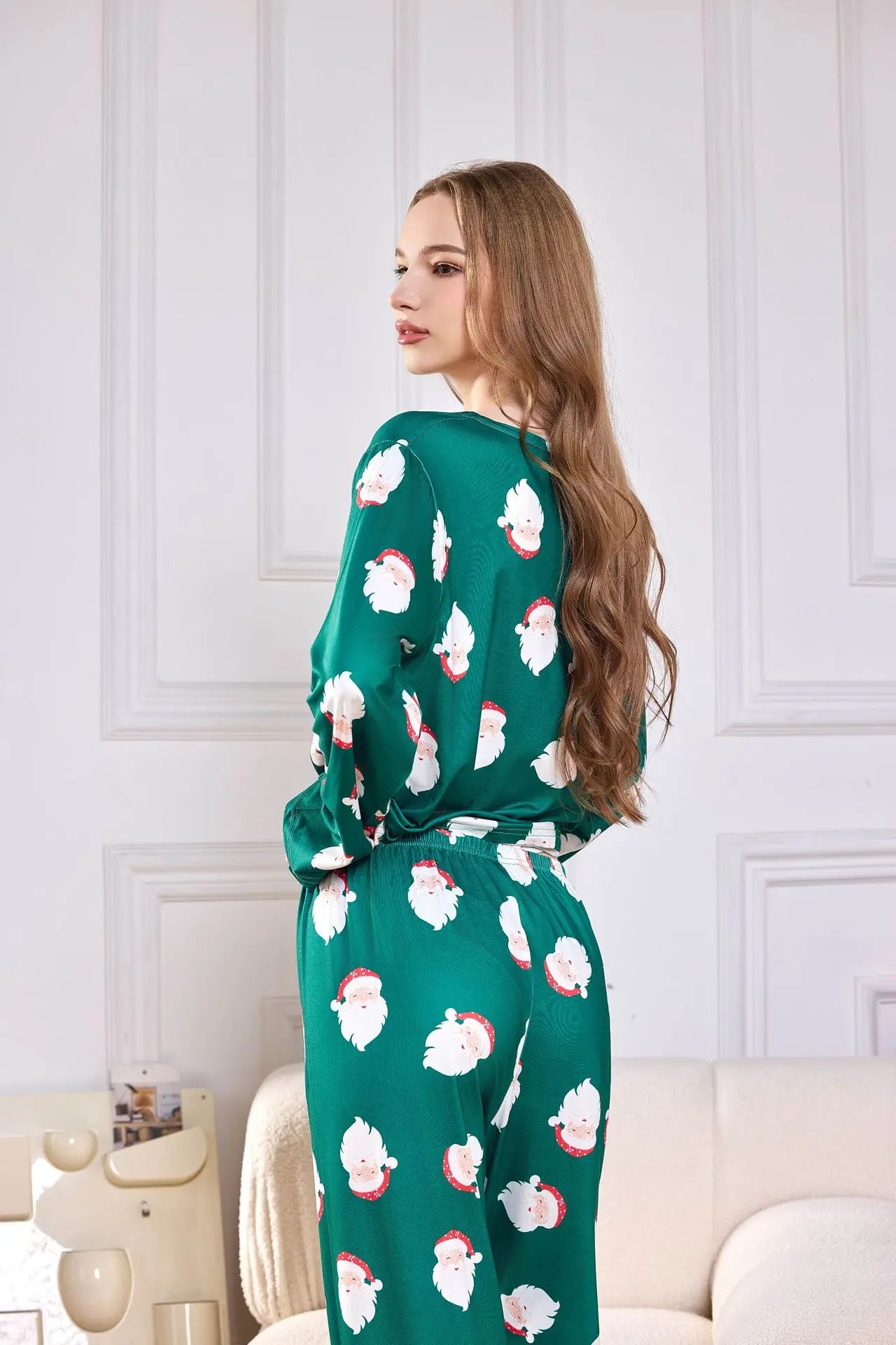 Women's Pajamas Comfortable Cartoon Printed Two-piece Set Milk Silk Loungewear